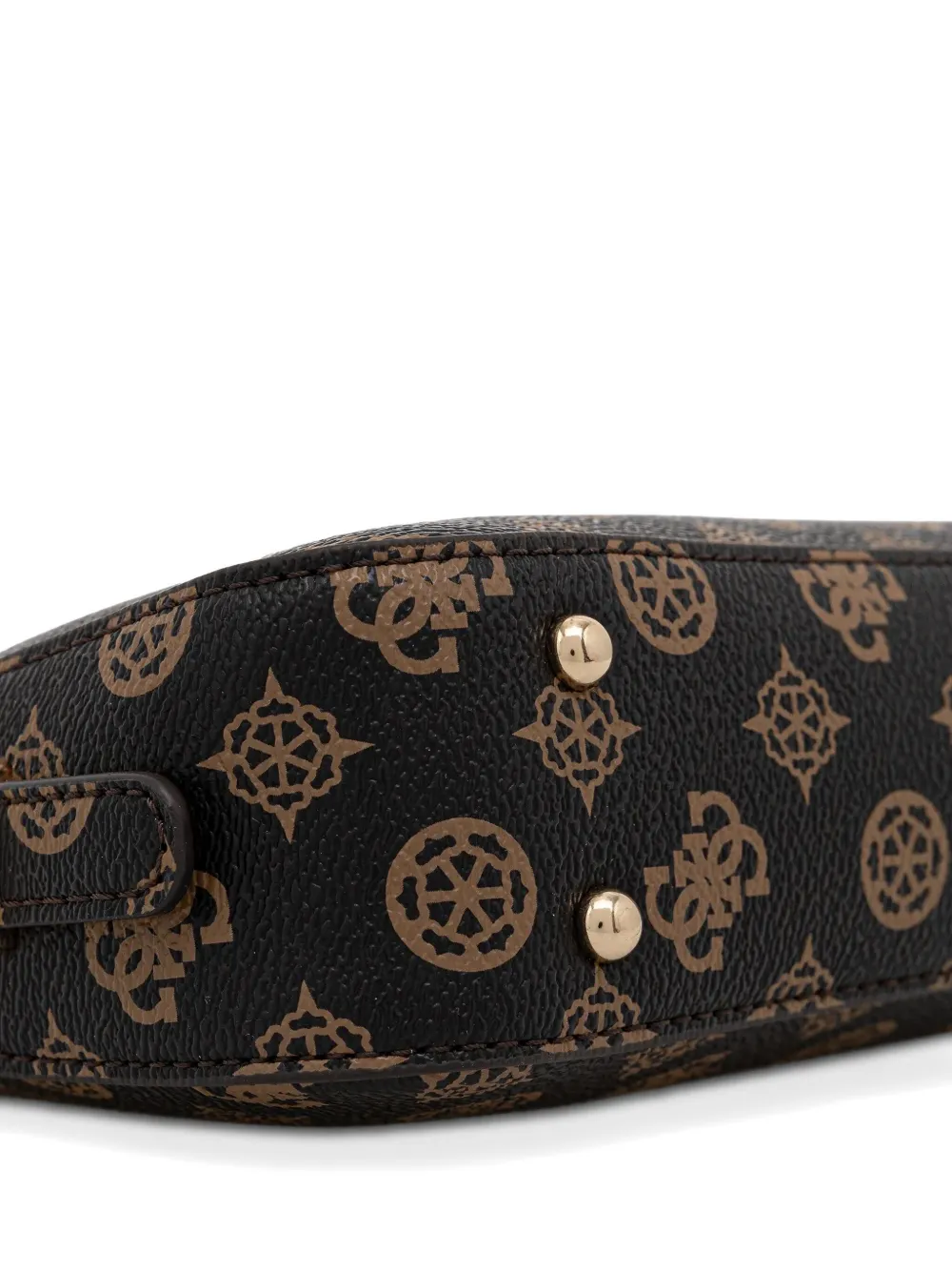 Guess Usa Daryna Monogram-pattern Shoulder Bag In Black