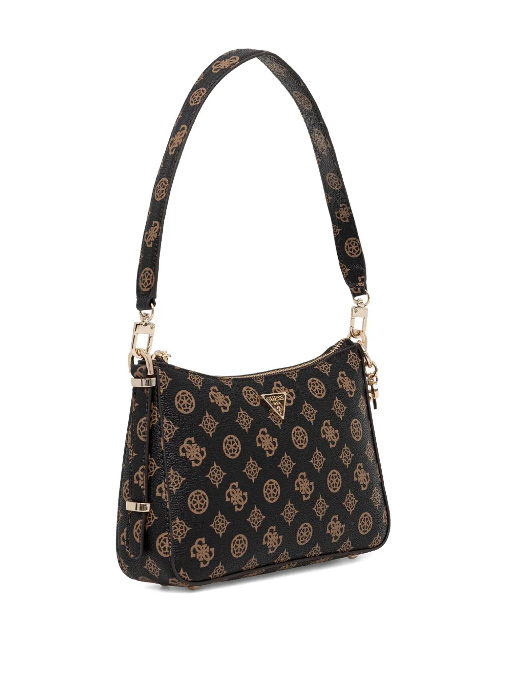 GUESS USA Daryna monogram-pattern shoulder bag - Zwart
