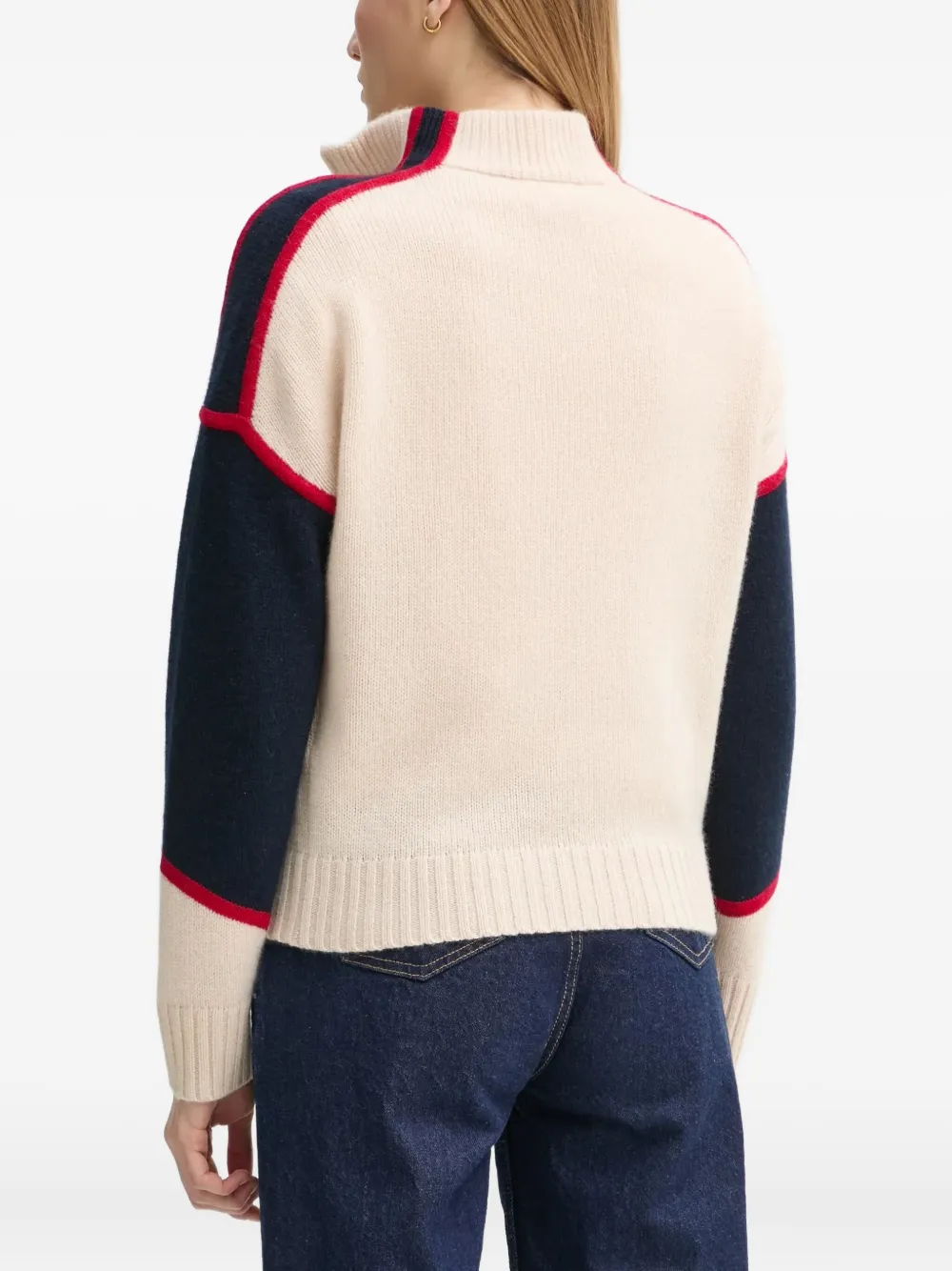 FROM FUTURE ski-graphic zip-up sweater | Knitted Sweaters | Image 2