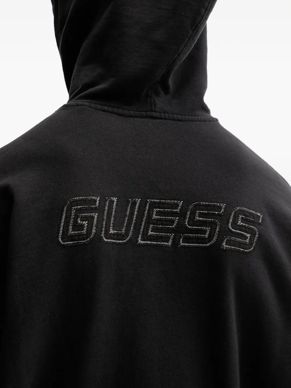 GUESS USA Lasi logoprinten hoodie Zwart