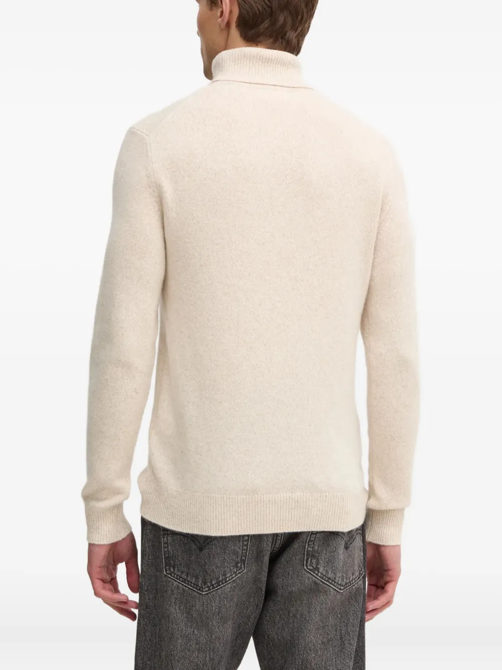 From Future Roll-neck Cashmere Pullover In Neutral