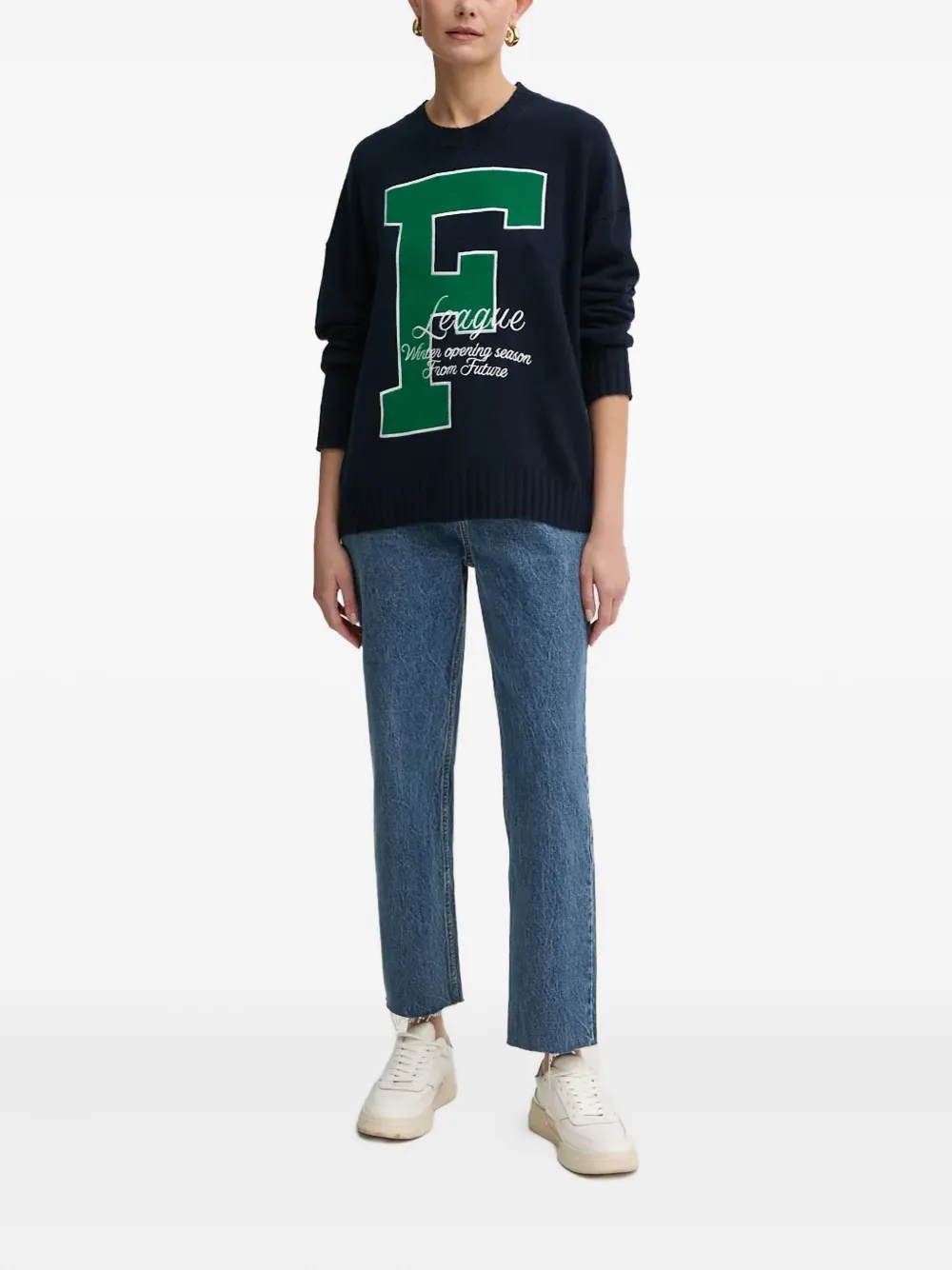 FROM FUTURE frayed cotton jeans - Blauw