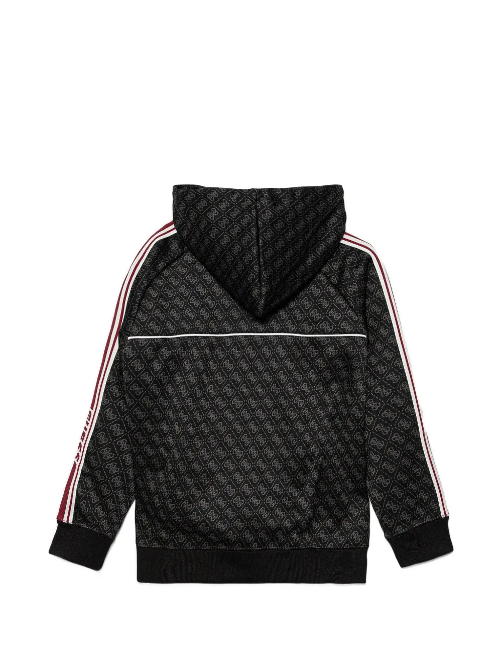  Guess Kids Monogram-pattern Hoodie - Black 