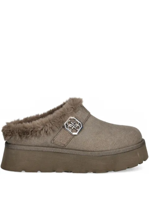 GUESS USA mules con hebilla del logo