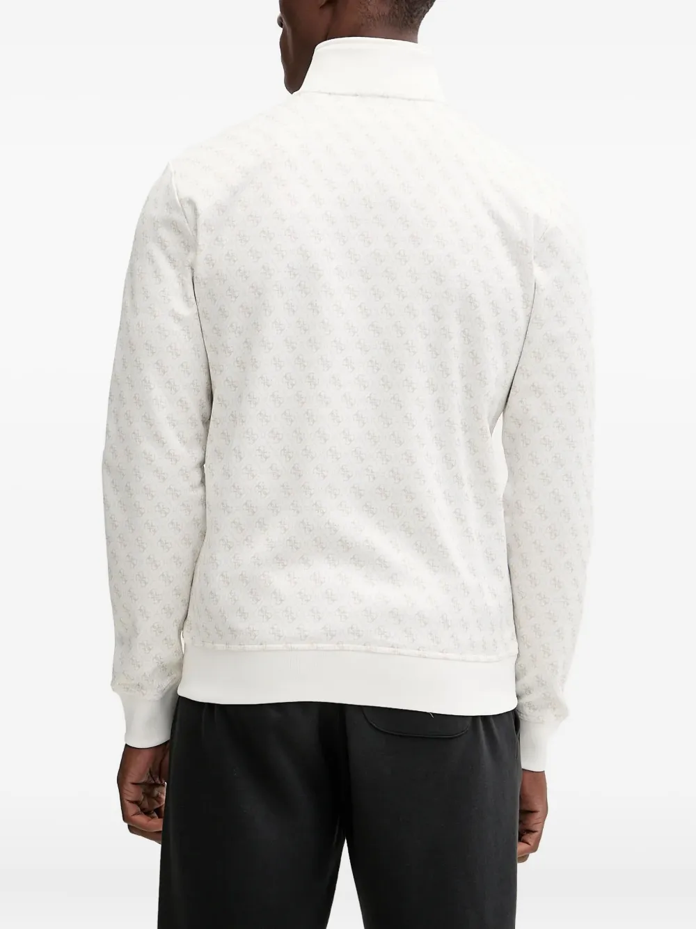 GUESS USA Sweater met logostreep Wit