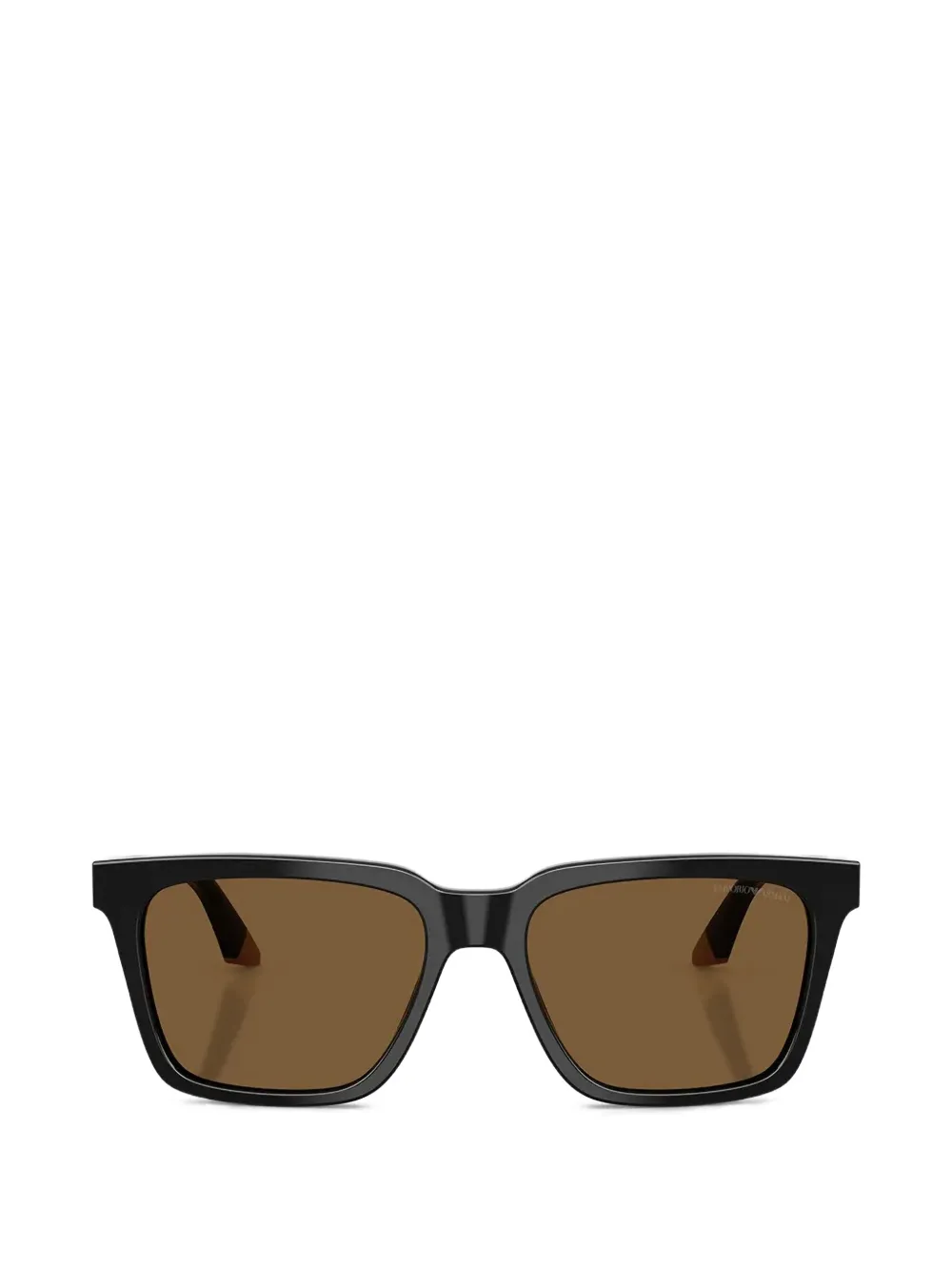 Emporio Armani rectangle-frame sunglasses - Nero