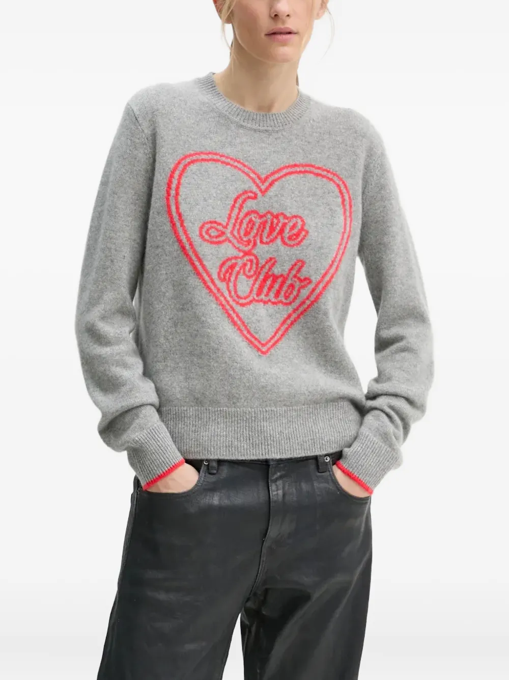 FROM FUTURE heart-graphic pullover | grigio | Image 1