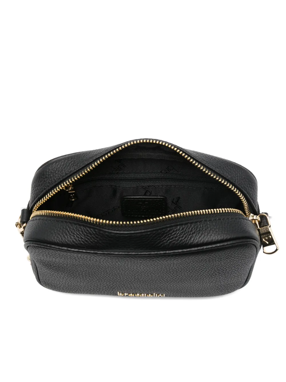 Braccialini Leather Chain-strap Cross Body Bag In Black