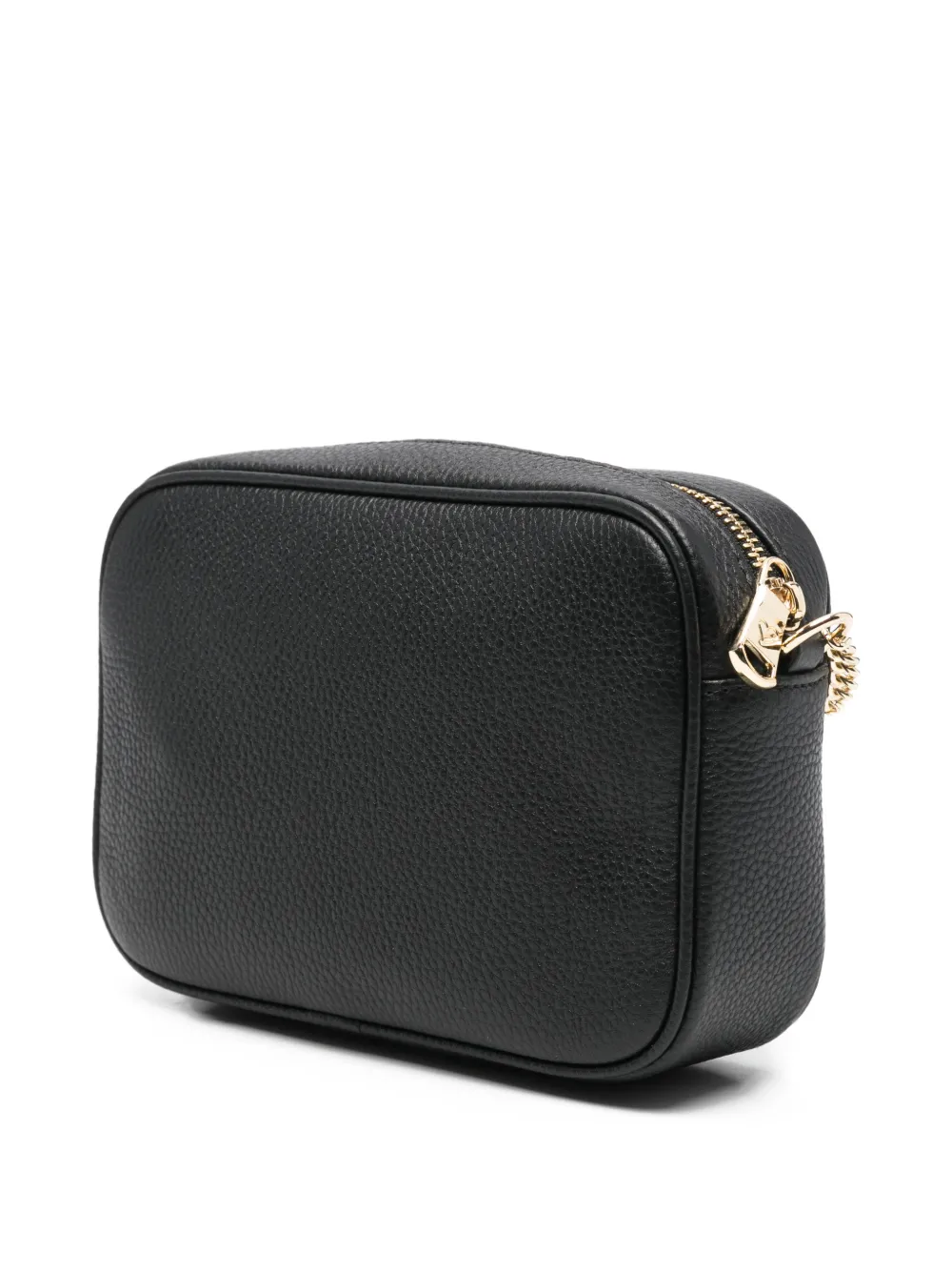 Braccialini Leather Chain-strap Cross Body Bag In Black
