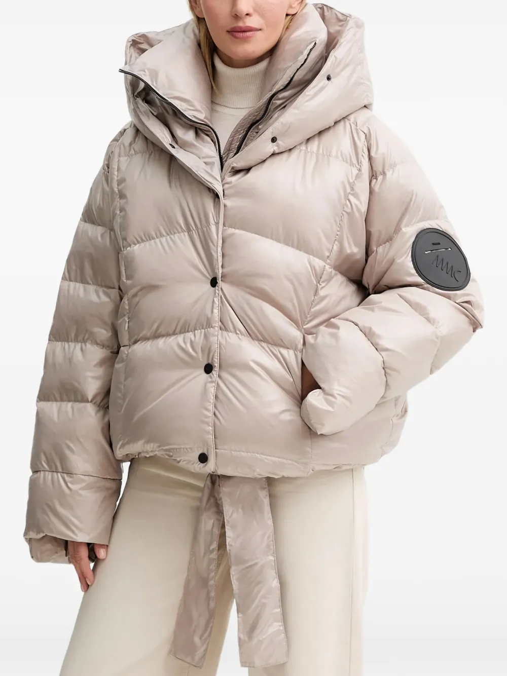MMC STUDIO hooded quilted jacket - Neutrals