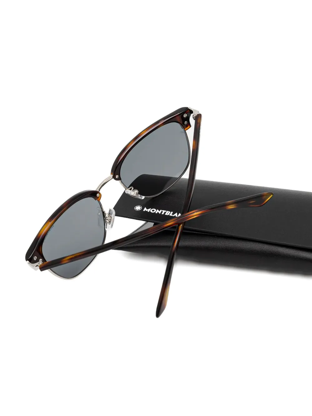 MONT BLANC EYEWEAR Browline zonnebril Bruin