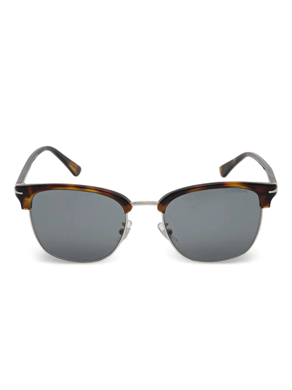 MONT BLANC EYEWEAR ブローライン サングラス - ブラウン MONT BLANC EYEWEAR ブローライン サングラス - ブラウン