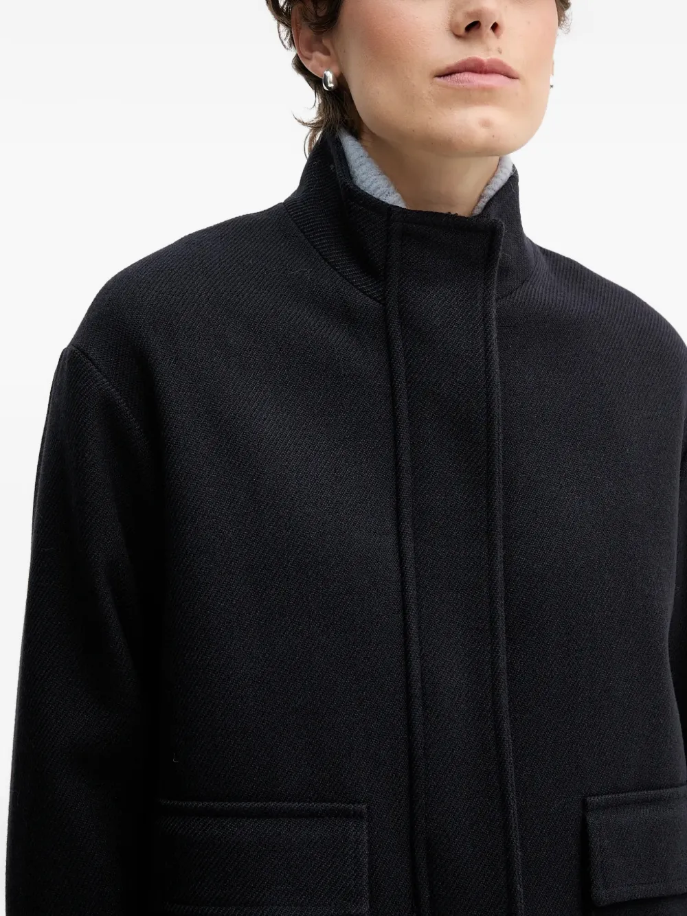 Sandro Ferrone Jack met klepzak en rits Blauw