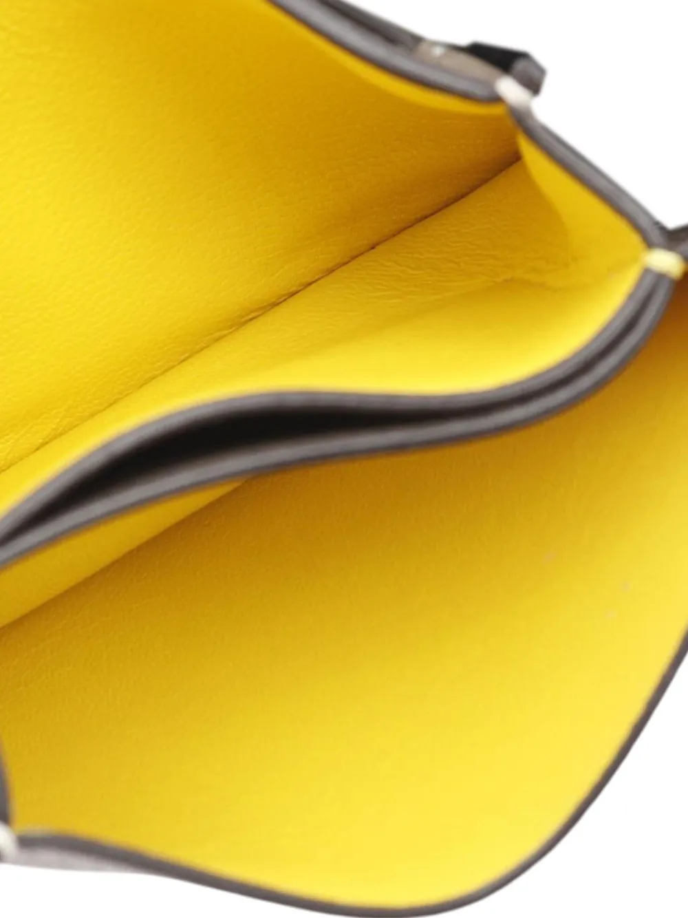 CELINE Pre-owned 2010-2025 Grained Calfskin Wallet Small Wallets In Gray