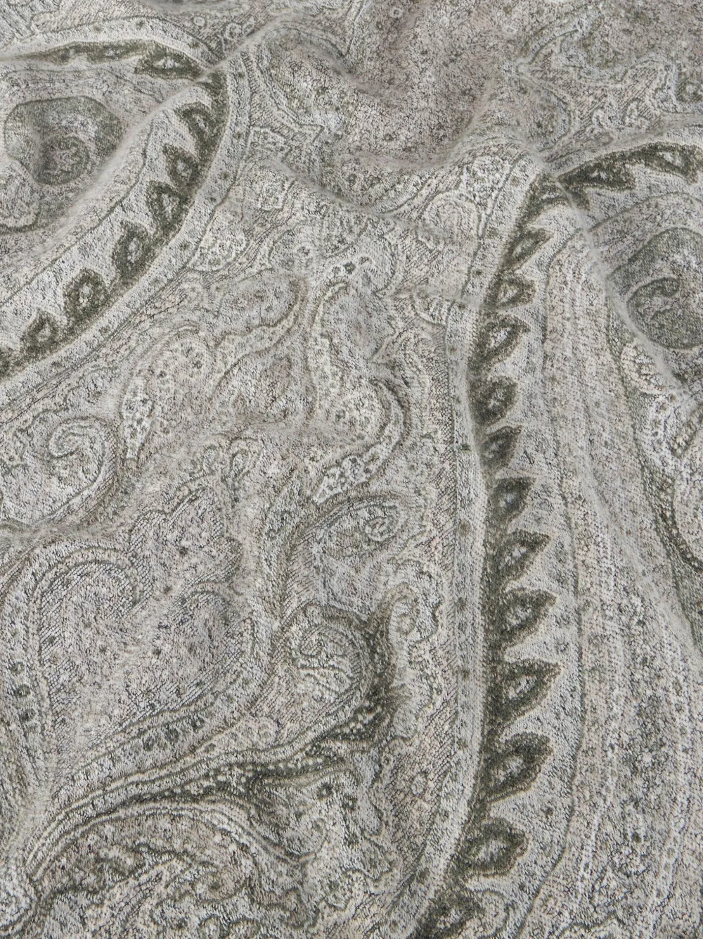 Etro Home Paisley-pattern Wool Throw Blanket (200 X 200cm) In Gray