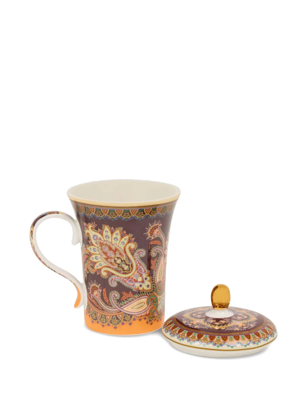 Etro Home Porcelain Mug (17cm X 9cm) In Brown