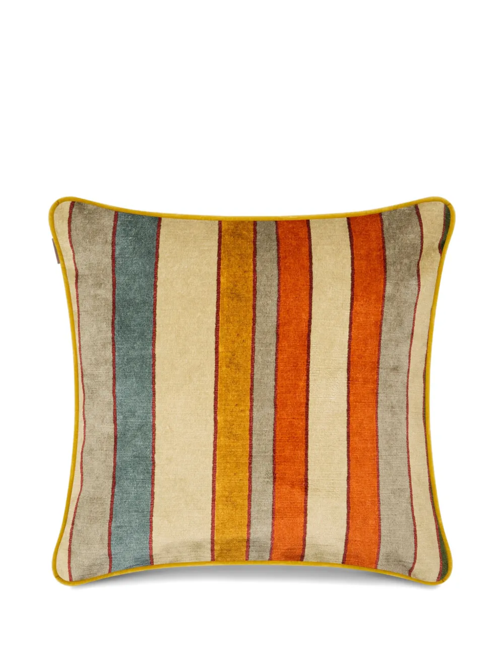 Etro Home Floral-motif Striped Cushion (45 X 45cm) In Blue