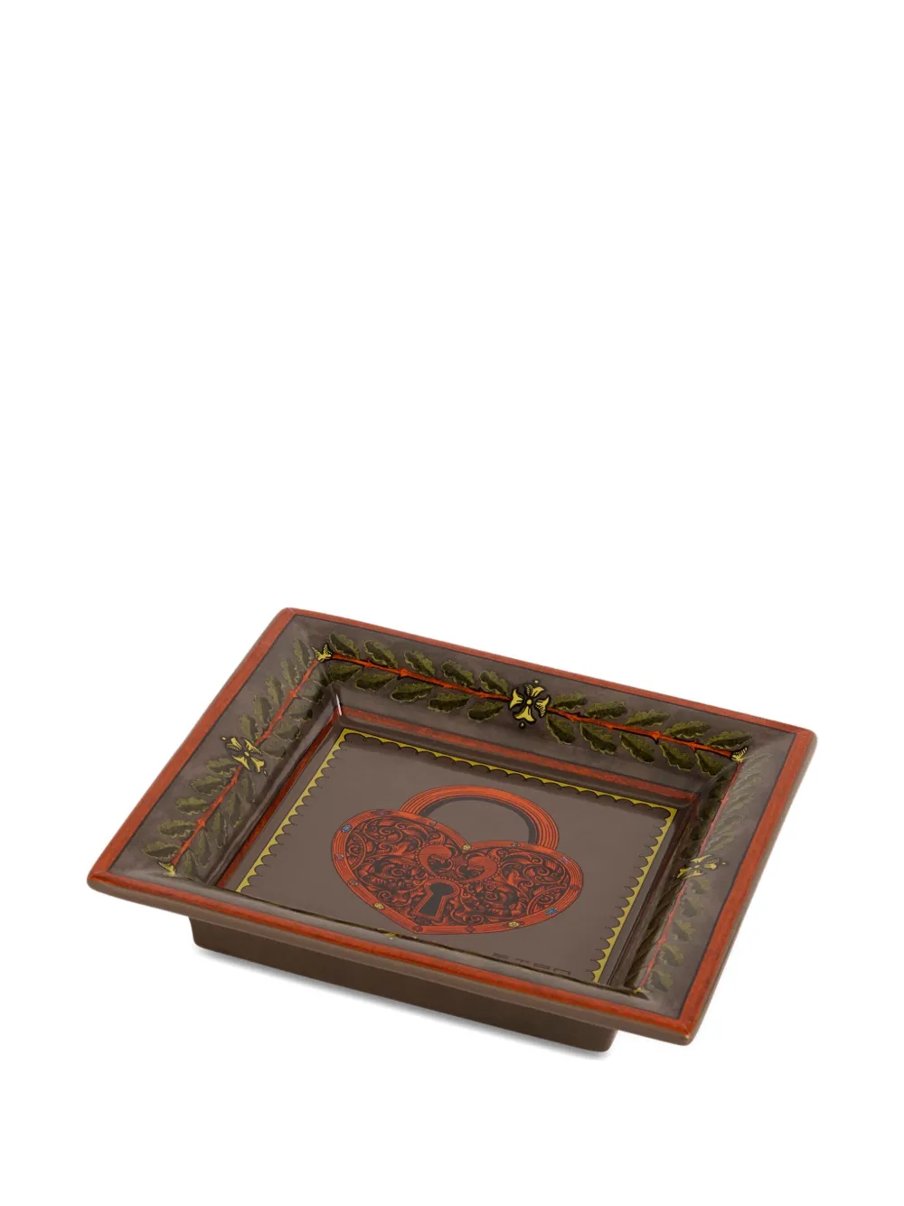  Etro Home Ceramic Tray (20cm X 20cm) - Brown 