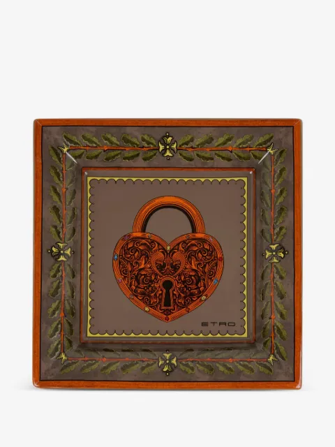 ETRO HOME bandeja de cerámica (20 cm x 20 cm)
