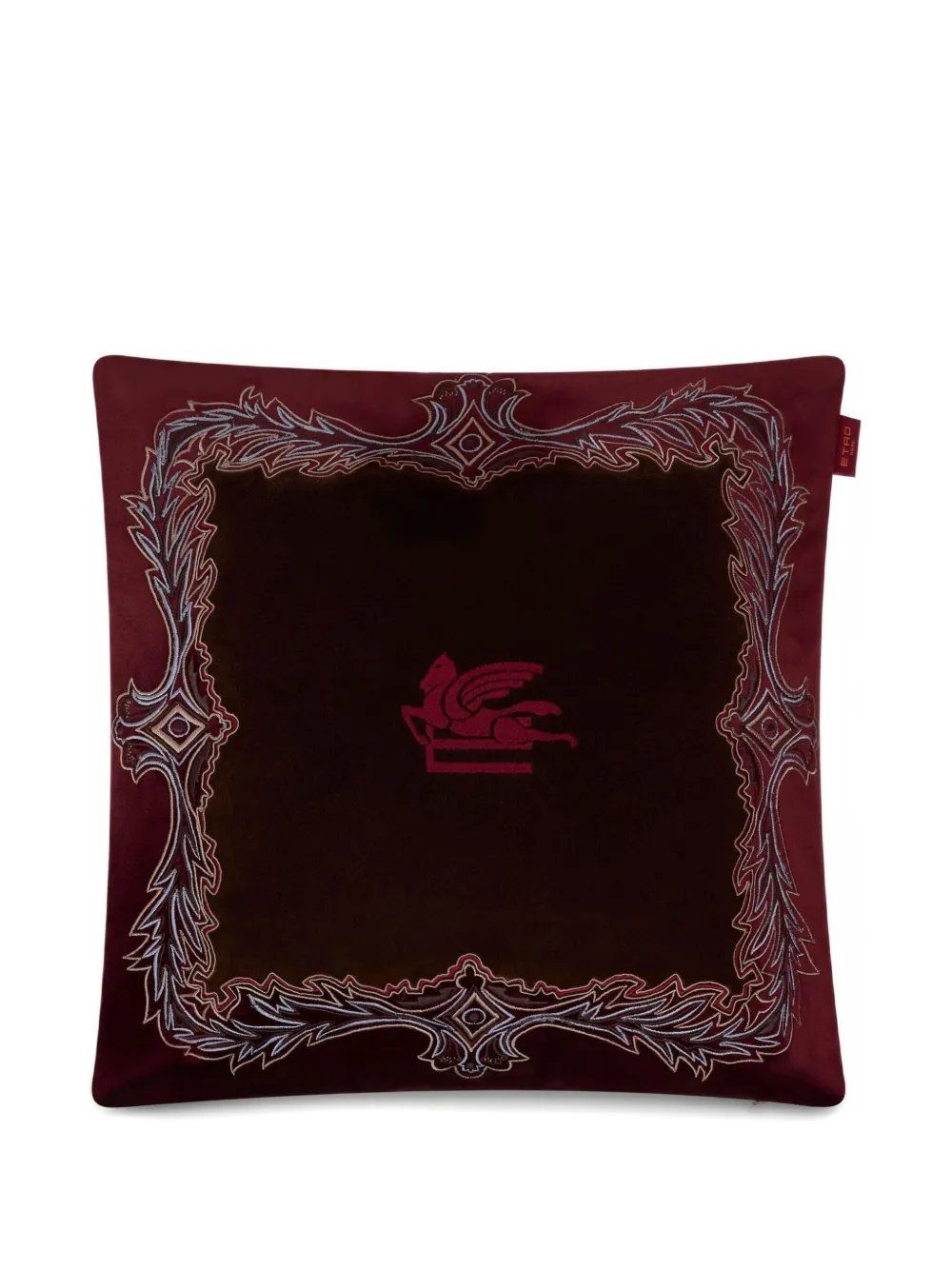 Etro Home Pegaso-embroidered Cushion (45cm X 45cm) In Multi