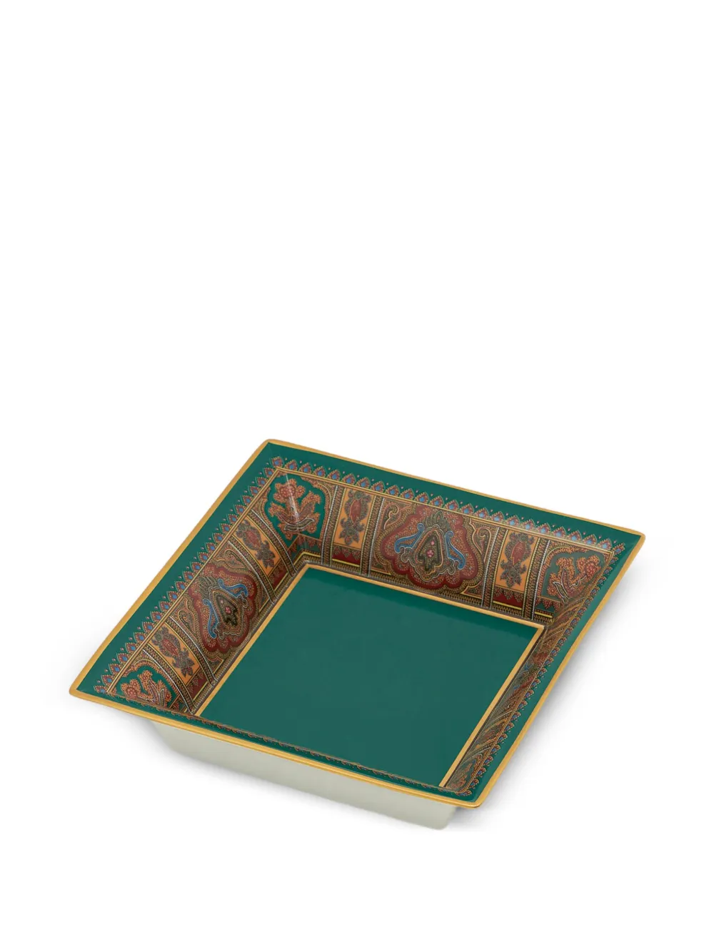  Etro Home Paisley-print Porcelain Tray - Green 
