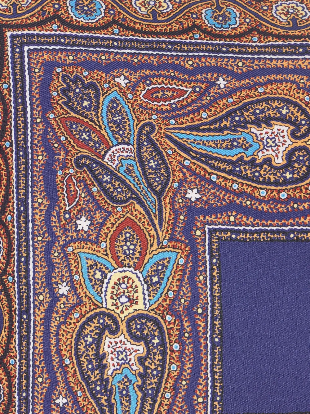 Etro Home Floral-paisley Silk Cushion (45cm X 45cm) In Blue