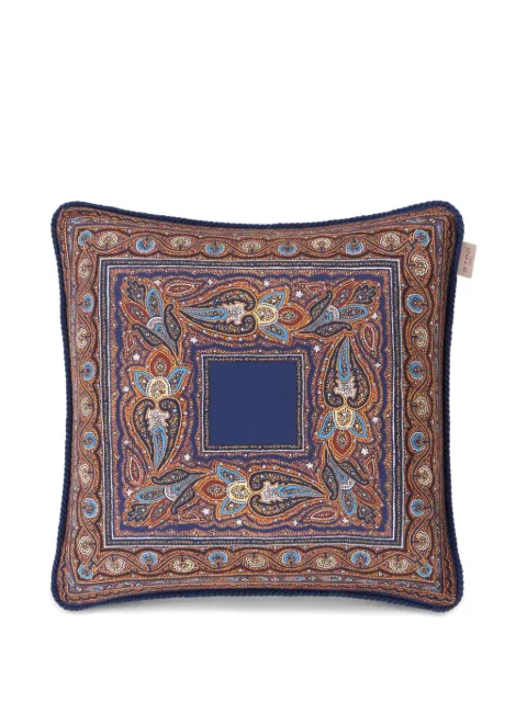 ETRO HOME floral-paisley silk cushion (45cm x 45cm)