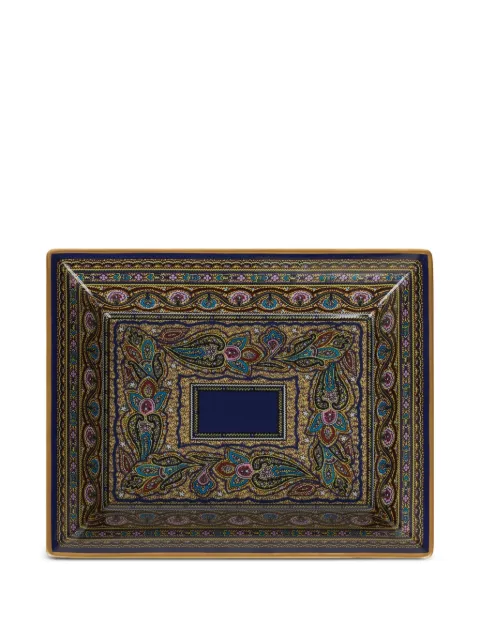 ETRO HOME paisley-pattern porcelain tray (20cm x 16cm)