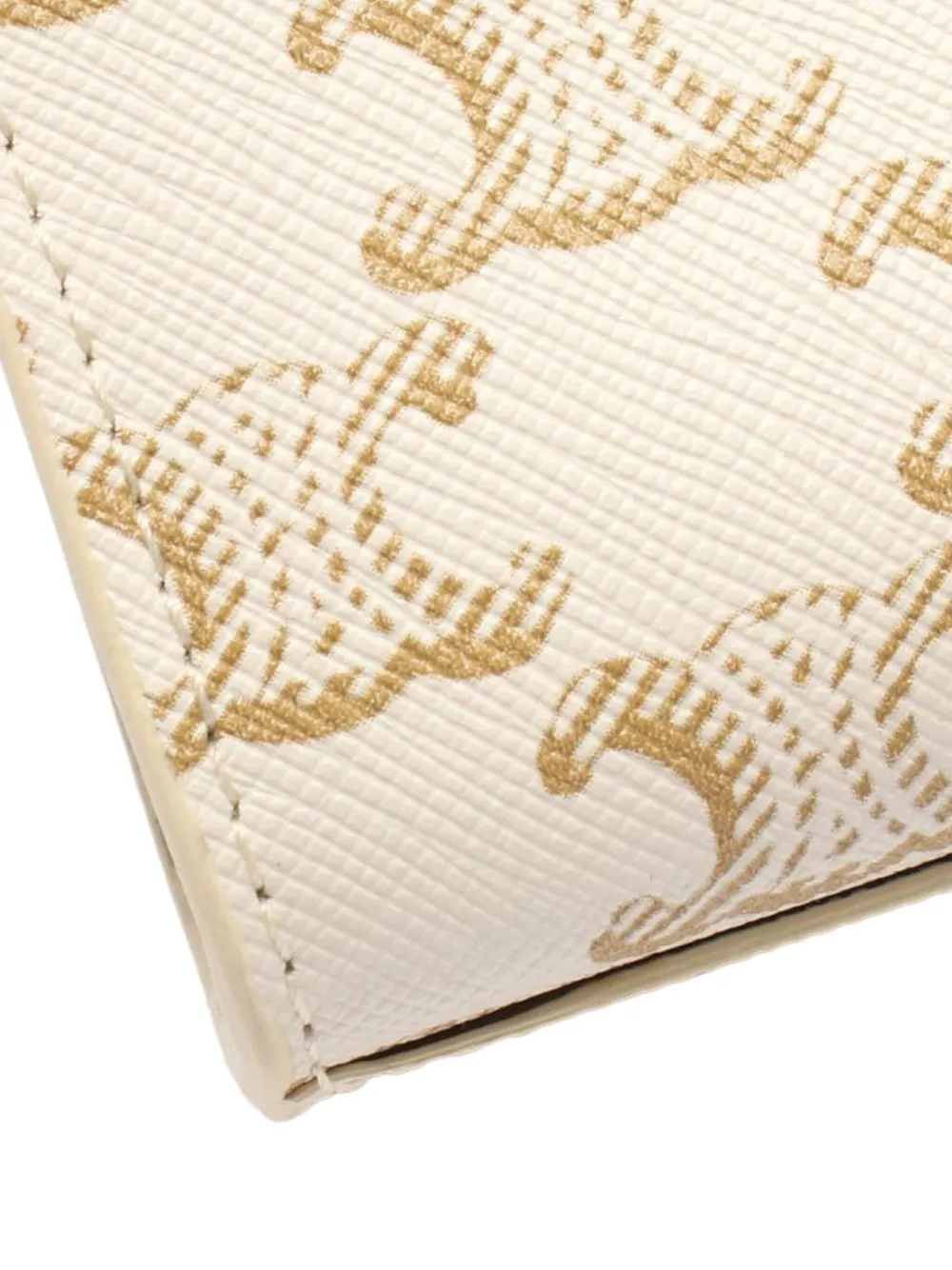 CELINE Pre-owned 2010-2025 Mini Triomphe Coated Canvas Vertical Cabas Handbag In White