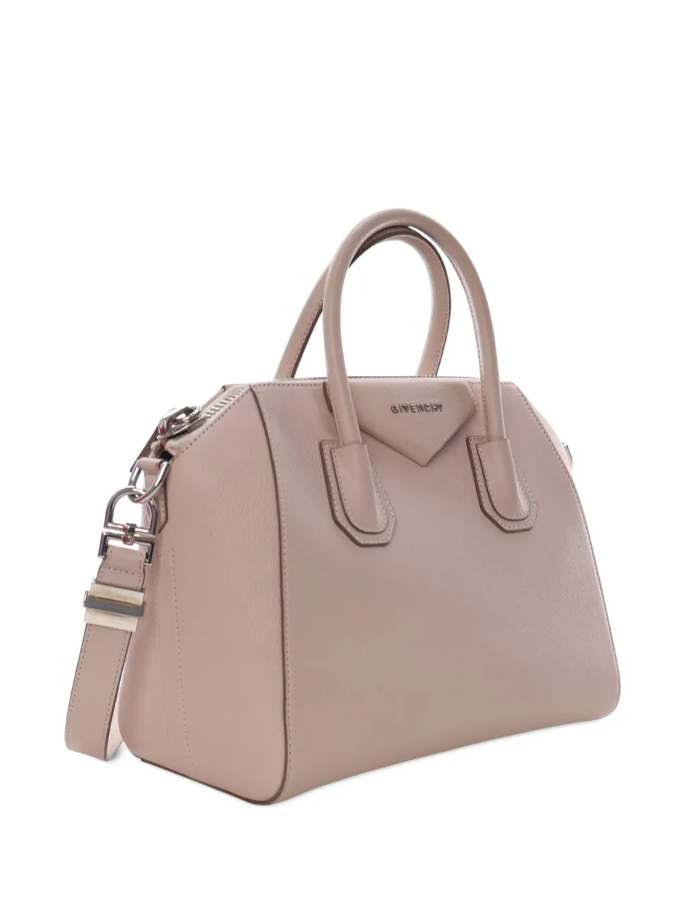 Pre-owned Givenchy 2010-2025 Small Goatskin Antigona Satchel In Brown