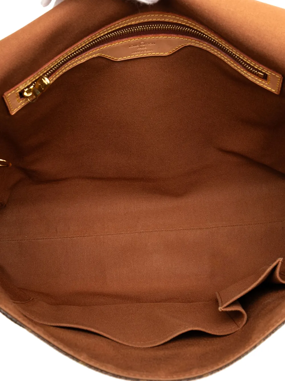 Pre-owned Louis Vuitton 2004 Monogram Abbesses Crossbody Bag In Brown