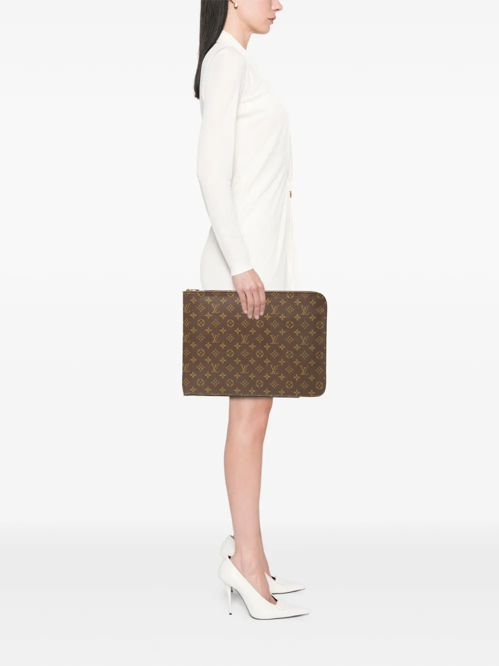 Louis Vuitton Pre-Owned 1990 Monogram Poche Documents Portfolio business bag | Pre-Owned | Image 2