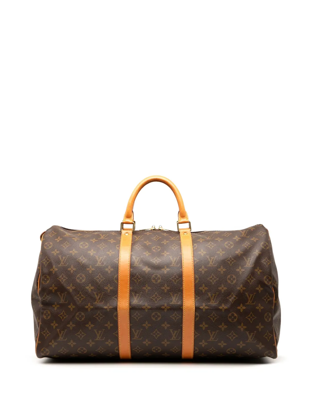 Louis Vuitton Pre-Owned 1995 モノグラム キーポル 50 ボストンバッグ - ブラウン Louis Vuitton Pre-Owned 1995 モノグラム キーポル 50 ボストンバッグ - ブラウン
