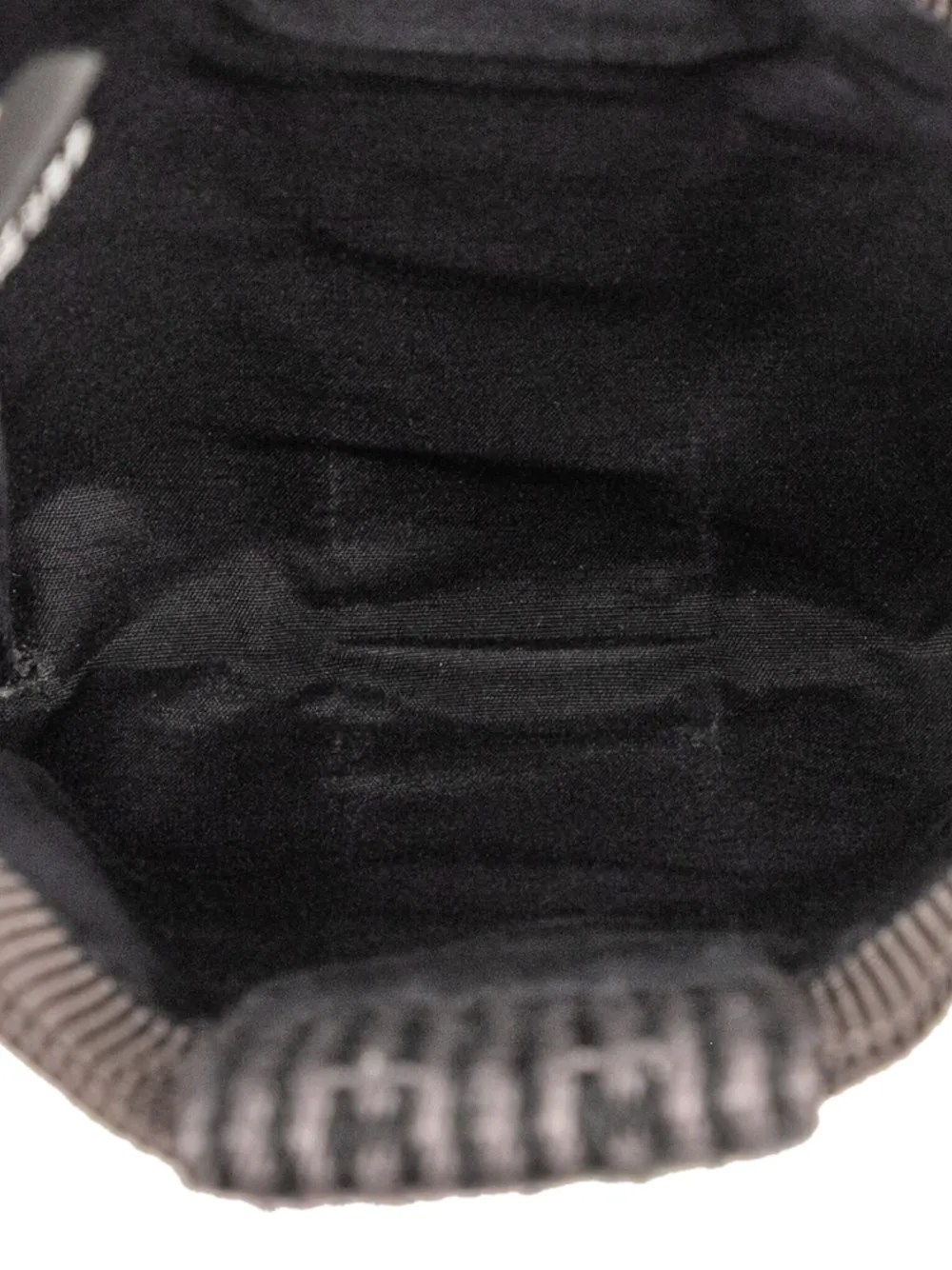 Pre-owned Hermes 1990-2010 Canvas Herline Pochette Crossbody Bag In Gray