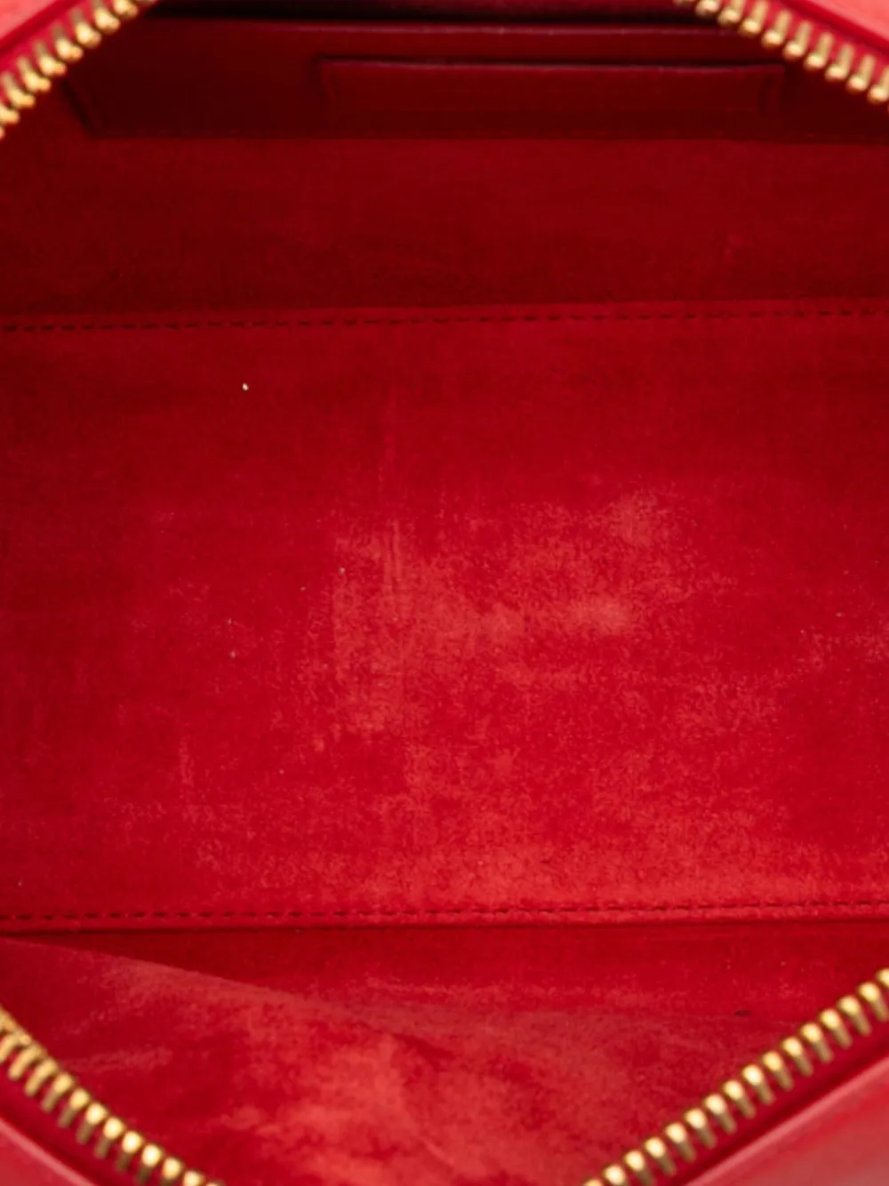 Pre-owned Saint Laurent 2014 Baby Leather Classic Duffle Satchel In Red