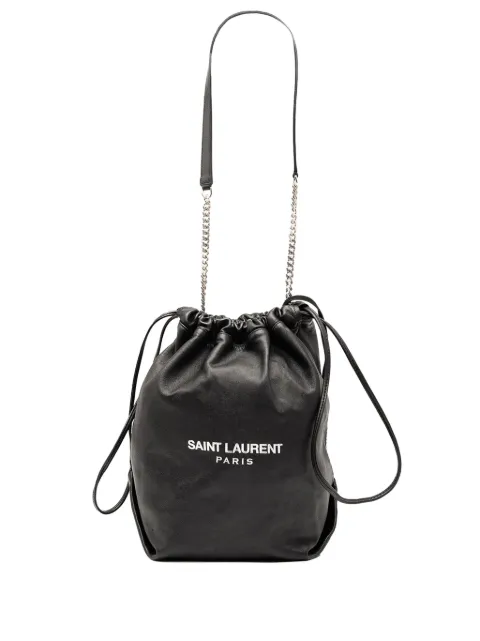 Saint Laurent Pre-Owned bolsa bucket Teddy pequeña de piel de cordero 2018