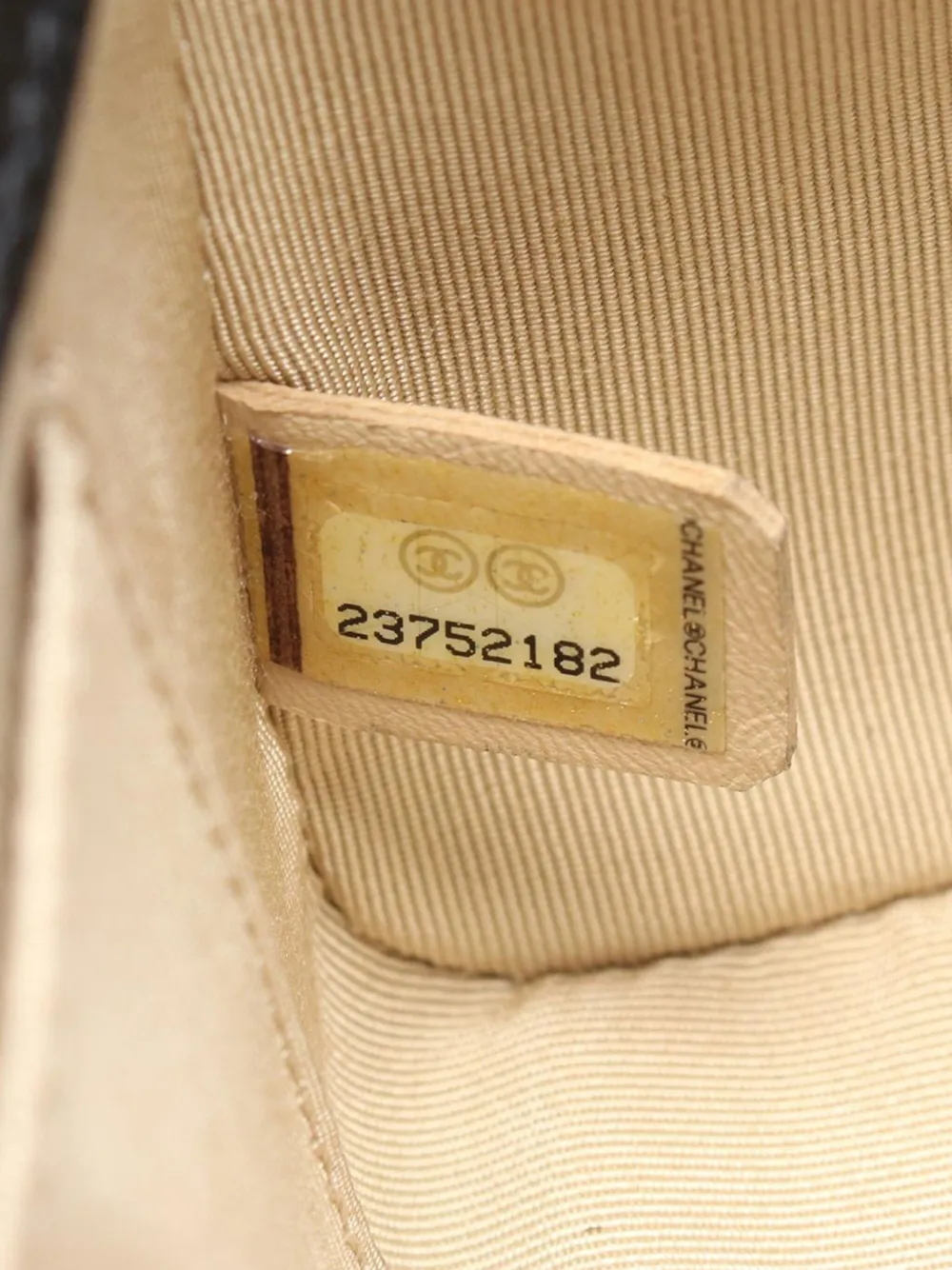 Pre-owned Chanel 2016-2017 Cc Quilted Label Click Crossbody Bag In Black