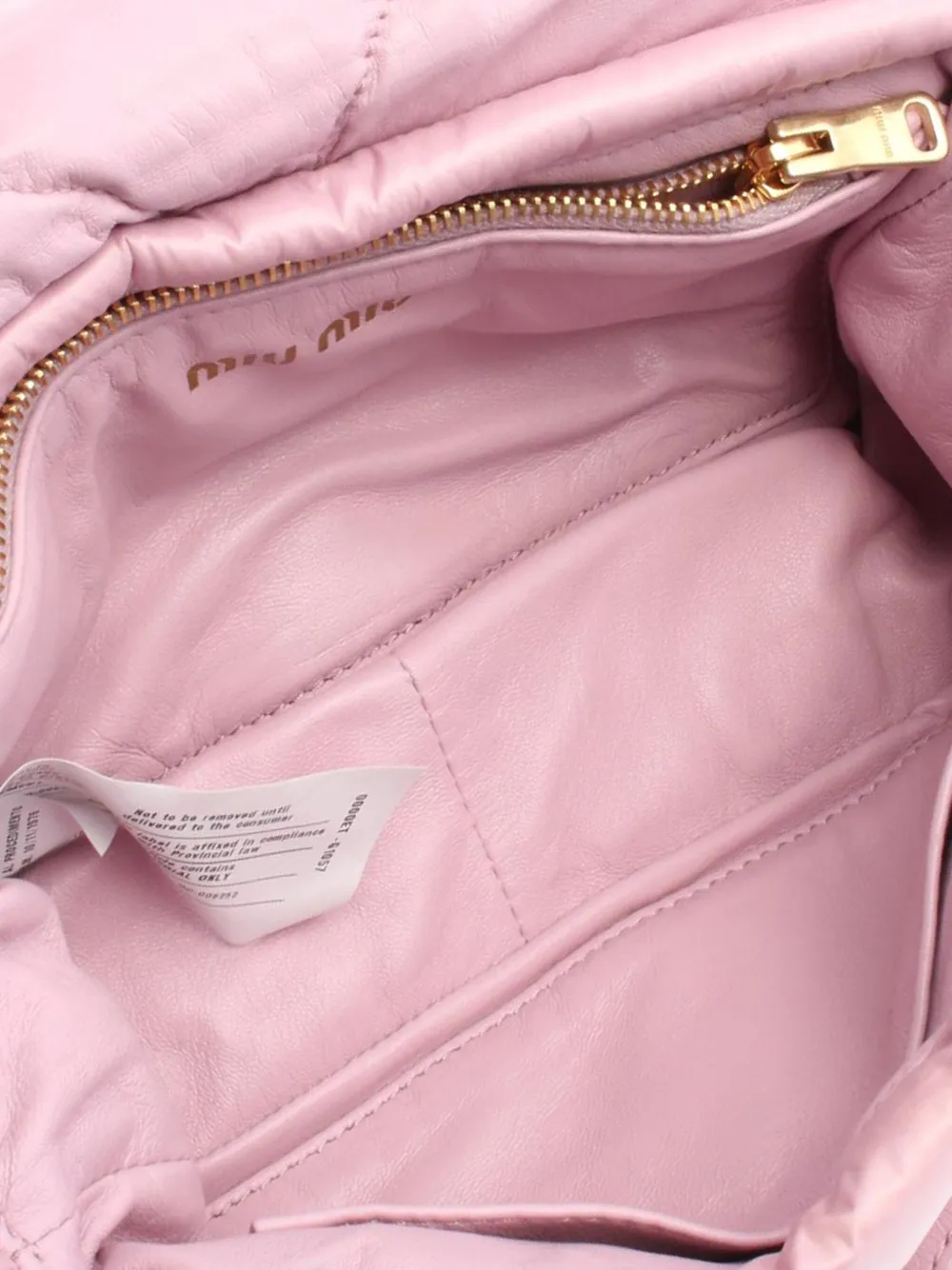 Pre-owned Miu Miu 2010-2025 Nylon Padded Satchel In Pink