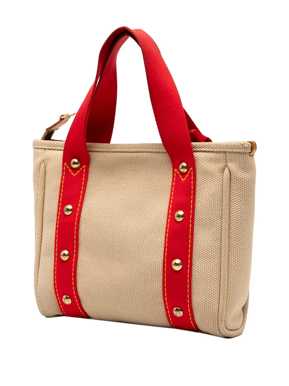 Pre-owned Louis Vuitton 2005 Antigua Cabas Pm Handbag In Brown