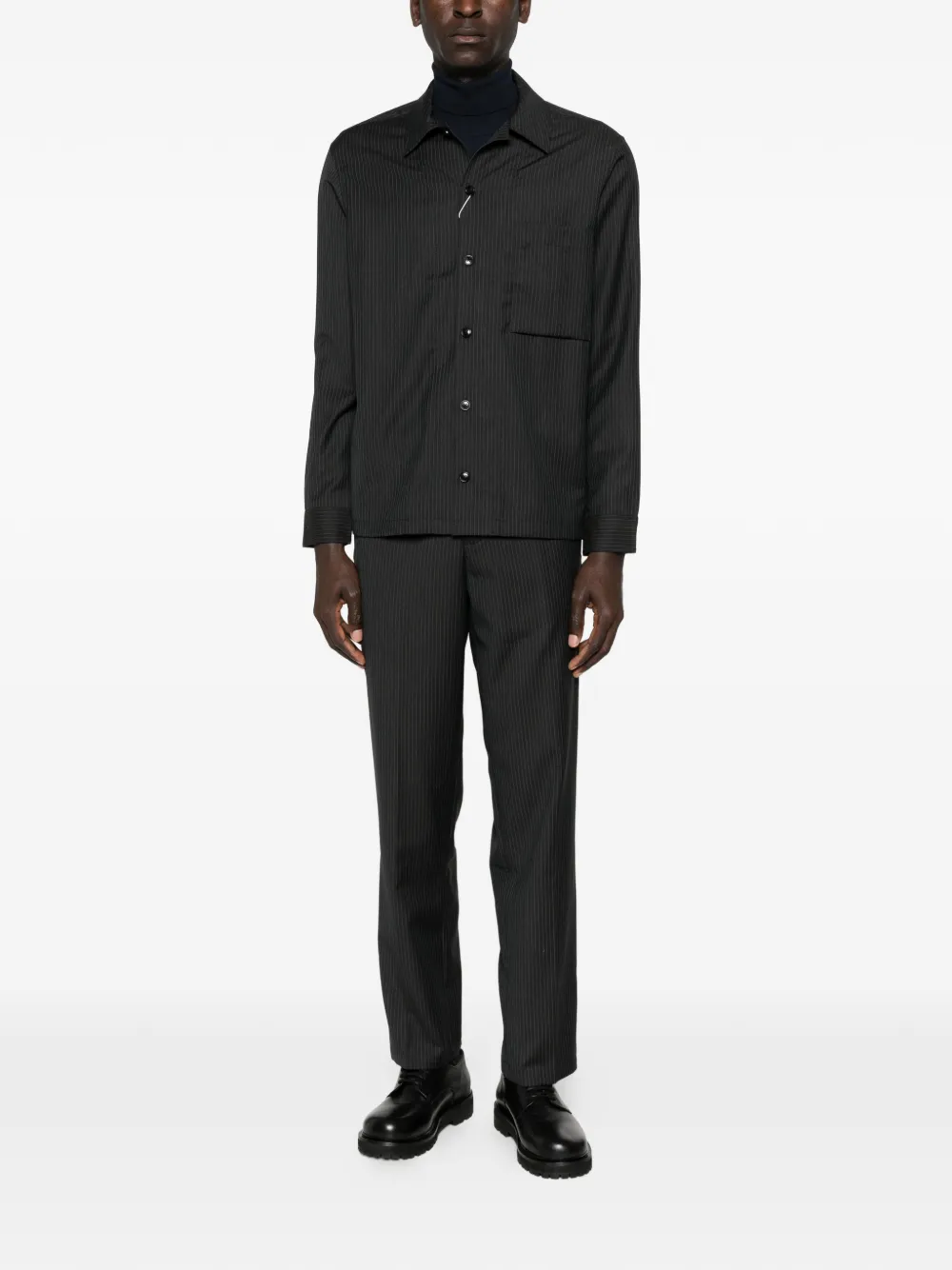 SAMSOE SAMSOE pinstripe buttoned shirt | Image 2