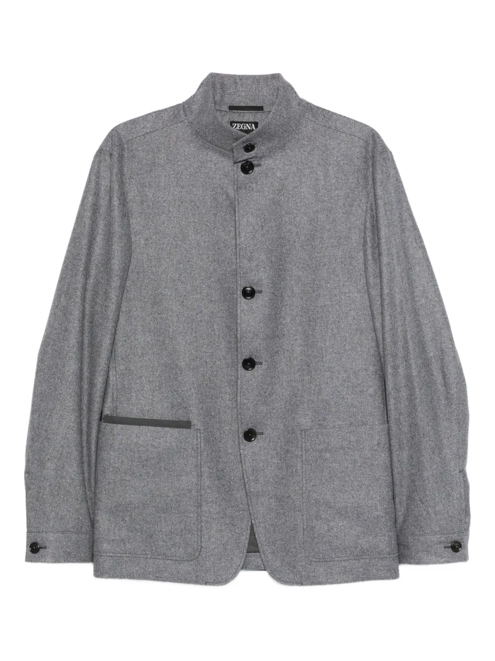 Zegna button pockets jacket | Grey | Image 1