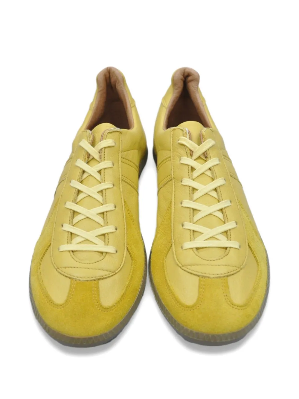 Reproduction Of Found German Military Lace-up Sneakers In Yellow