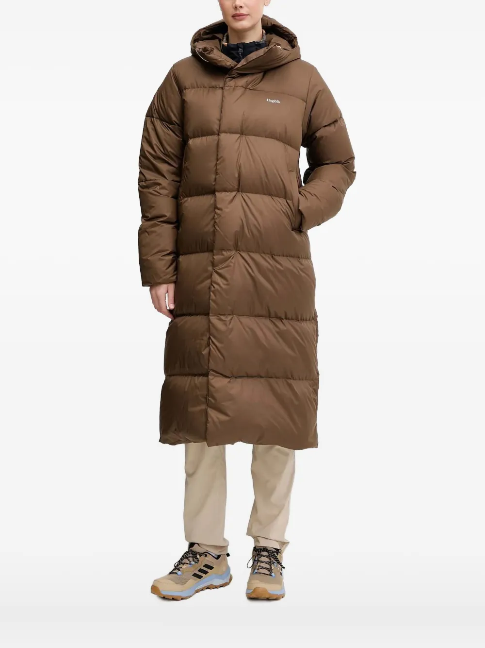 Haglöfs Long Down Ii Coat In Brown