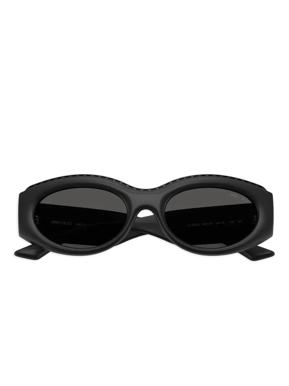 Jimmy Choo Eyewear Sue zonnebril met ovalen montuur Zwart