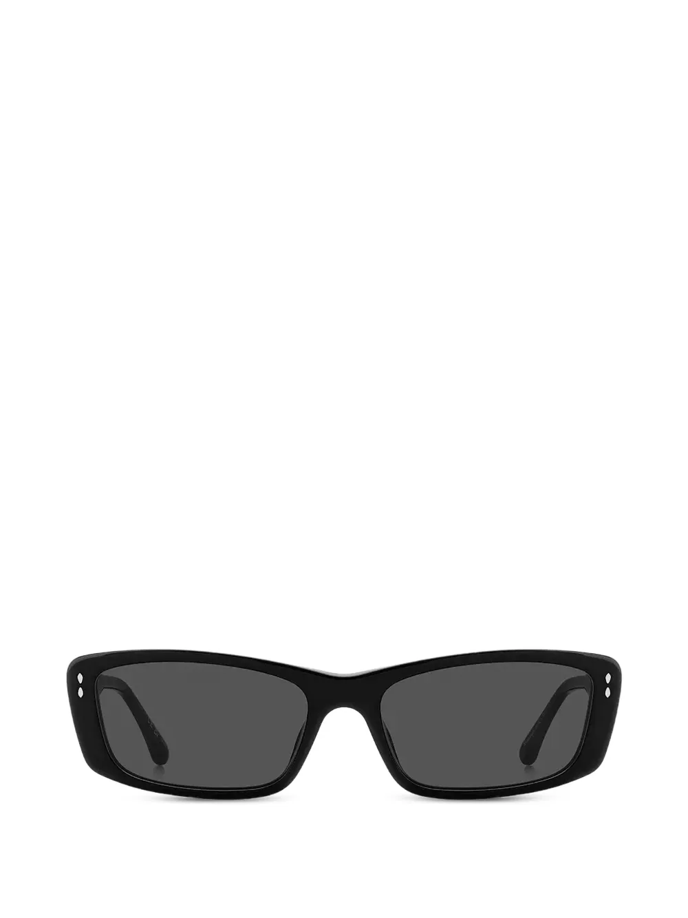 Isabel Marant Eyewear Occhiali da sole rettangolari con borchie - Nero