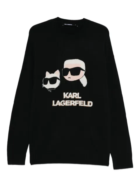 Karl Lagerfeld graphic jumper