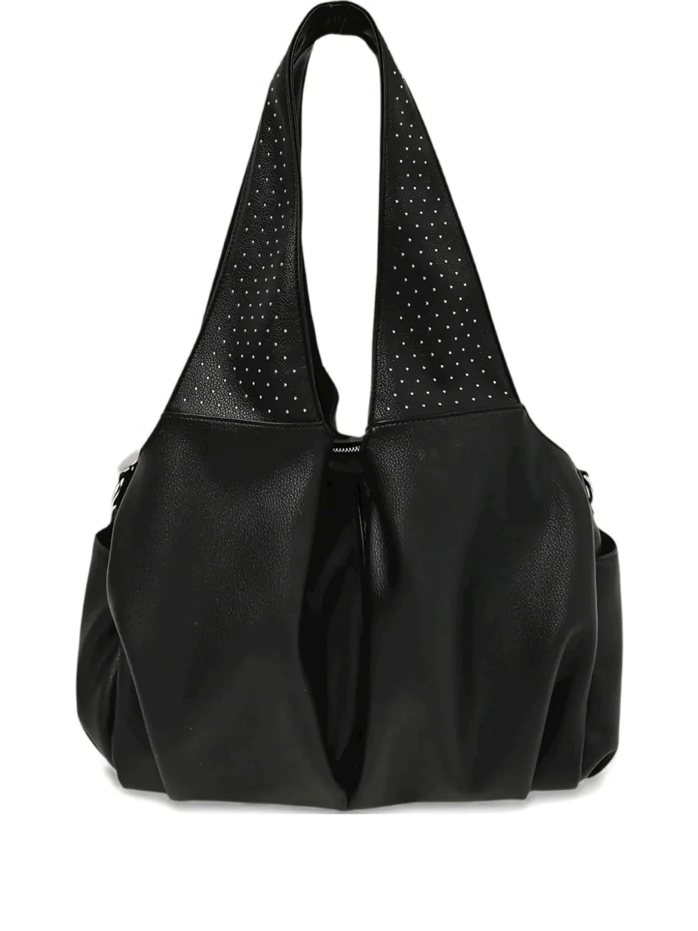 Le Pandorine Brenda Studded Shoulder Bag In Black