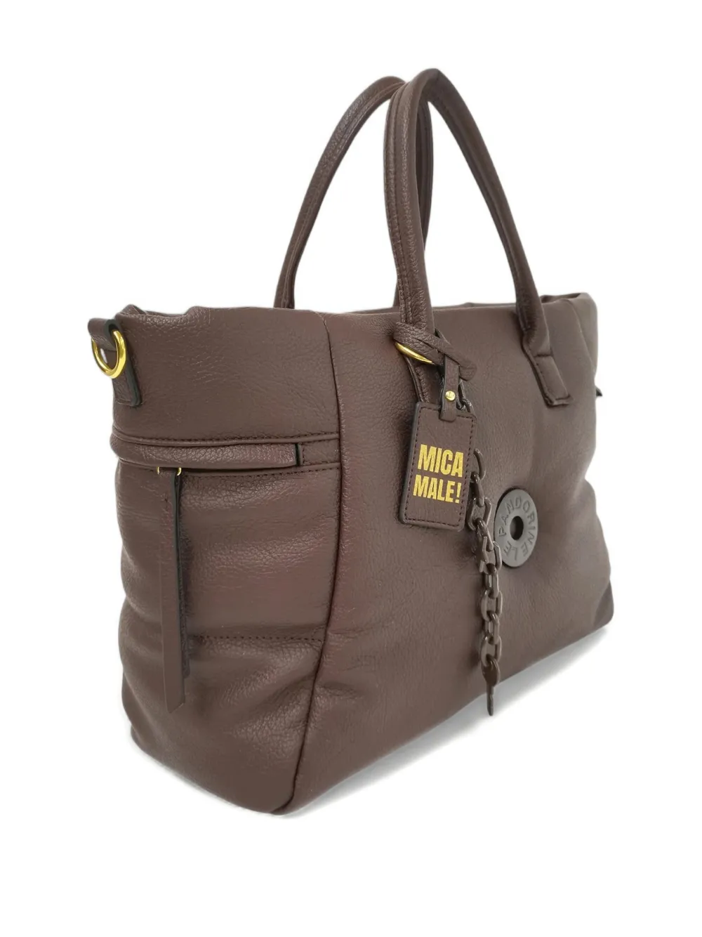Le Pandorine Large Alex Tote Bag In Brown