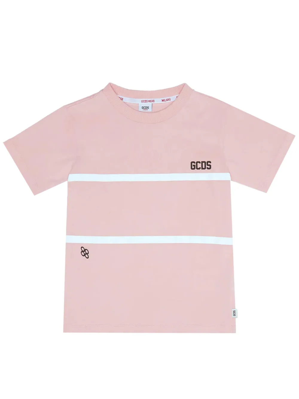 Gcds Kids playera con cuello redondo y logo estampado | rosado | Image 1