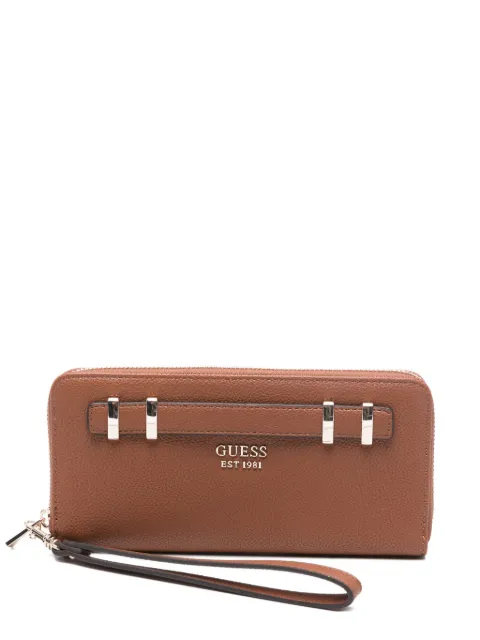GUESS USA zip-around wrist-strap wallet 